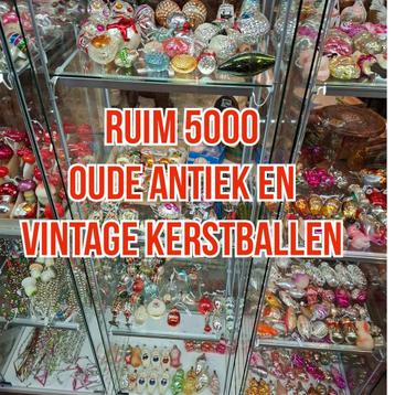 Oude antiek en vintage kerstballen webshop winkel open huis  beschikbaar voor biedingen