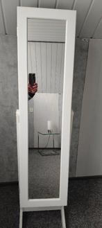 Passpiegel met sieradenkast, Huis en Inrichting, Woonaccessoires | Spiegels, Ophalen, Minder dan 50 cm, Gebruikt, 100 tot 150 cm