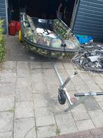 Rubberboot met 5PK Marine motor en trailertje, Watersport en Boten, Zo goed als nieuw, Benzine, Minder dan 70 pk, Overige materialen
