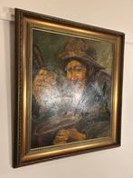 Oude Man met Hoed - Schilderij, Antiek en Kunst, Kunst | Schilderijen | Klassiek, Ophalen