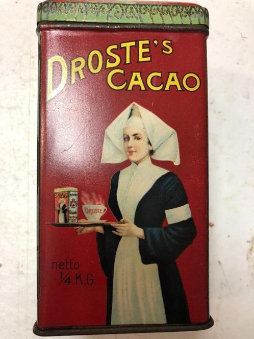 Droste's Cacao 1/4 kg Blikje., Verzamelen, Blikken, Gebruikt, Overige, Droste, Ophalen of Verzenden