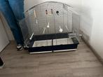 Extra grote vogelkooi 77x43x72 LxDxH met veel extras., Dieren en Toebehoren, Ophalen, Metaal, Vogelkooi