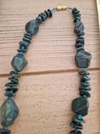 Agaatketting donkergroen, Ophalen of Verzenden, Overige materialen, Ketting, Met edelsteen