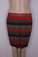 Ambika plissé rok rokje lurex rood groen feestdagen maat S M, Nieuw, Ophalen of Verzenden, Maat 36 (S), Ambika