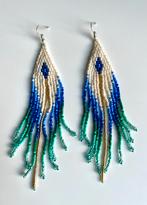 Mooie, lange oorbellen uit Ecuador - miyuki - NIEUW!, Ophalen of Verzenden, Zo goed als nieuw, Overige materialen