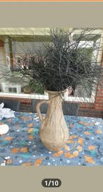 Mooie aardewerk vaas DKW met 4 bossen zwart, Huis en Inrichting, Ophalen of Verzenden, Zo goed als nieuw