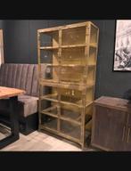 Iron brass gouden vitrinekast, Ophalen, Zo goed als nieuw, 25 tot 50 cm