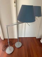 Twee Staande Lampen, Huis en Inrichting, Lampen | Vloerlampen, Ophalen of Verzenden, Gebruikt, Metaal, 100 tot 150 cm