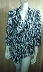 NIEUW! Chique Zwart Wit Jas Maat 48 Chalou Sempre Piu, Kleding | Dames, Zwart, Maat 46/48 (XL) of groter, Nieuw, Ophalen of Verzenden