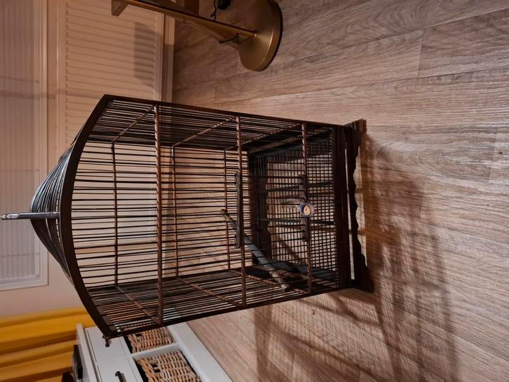 Vintage vogelkooi brocant etalage buiten kerst decoratie, Huis en Inrichting, Woonaccessoires | Overige, Gebruikt, Ophalen