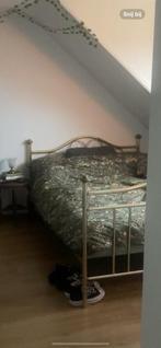 Gouden vintage bed, Ophalen, Overige kleuren, Vintage antiek prinses, Tweepersoons