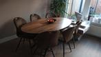 Eettafel ovaal | kruispoot | kunststof blad (200x102), Huis en Inrichting, Tafels | Eettafels, Ophalen, 100 tot 150 cm, Strak, landelijk, industrieel