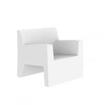 Vondom buiten fauteuils 2 stuks kleur WIT, Ophalen, Kunststof, Gebruikt, 75 tot 100 cm