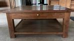 Salontafel teak mancave stoer, Ophalen, Gebruikt, 50 tot 100 cm, Vierkant