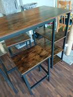 Bartafel + 2 krukken, Huis en Inrichting, Barren, Ophalen, Zo goed als nieuw