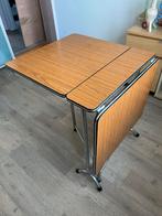 Opklapbare tafel vintage, Ophalen, Gebruikt, Vintage, Vier personen