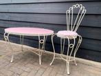 Brocant tafeltje en stoelen, Antiek en Kunst, Ophalen