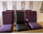 Eetkamerstoelen 6 stuks - imitatieleer met hoes, Ophalen, Gebruikt, Vier