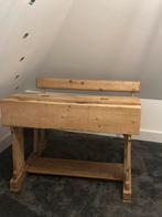 Oude houten schoolbank, Huis en Inrichting, Ophalen, 100 tot 150 cm, Zo goed als nieuw, 25 tot 50 cm