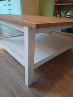 Hemnes salontafel wit/lichtbruin (hout) van Ikea, Ophalen, Gebruikt, 50 tot 100 cm, 50 tot 100 cm