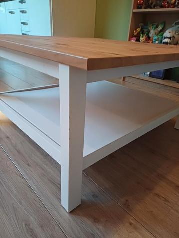 Hemnes salontafel wit/lichtbruin (hout) van Ikea
