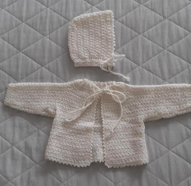 Handgehaakt baby jasjes +mutsjes, Kinderen en Baby's, Babykleding | Overige, Gebruikt, Jongetje of Meisje, Ophalen of Verzenden