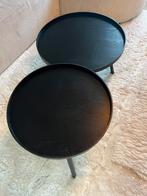 WOOOD bijzetttafeltjes, Huis en Inrichting, Ophalen, Zo goed als nieuw, Rond, Minder dan 55 cm