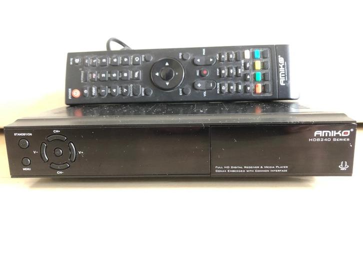 Amiko HD8240 Series Decoder, Audio, Tv en Foto, Decoders en Harddiskrecorders, Gebruikt, Decoder, Ophalen of Verzenden