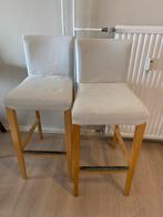 4 BERGMUND BAR STOOLS / BARKRUKKEN, Vier, Gebruikt, Wit, Ophalen