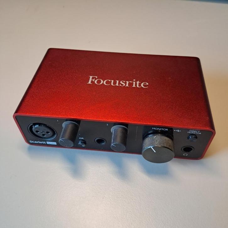 Focusrite Scarlett Solo 3rd Gen + Sony MDR-7506, Computers en Software, Geluidskaarten, Gebruikt, Extern, Ophalen of Verzenden