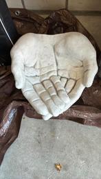 Twee handen – Handgemaakt sierbeton tuinbeeld vogelbad, Ophalen