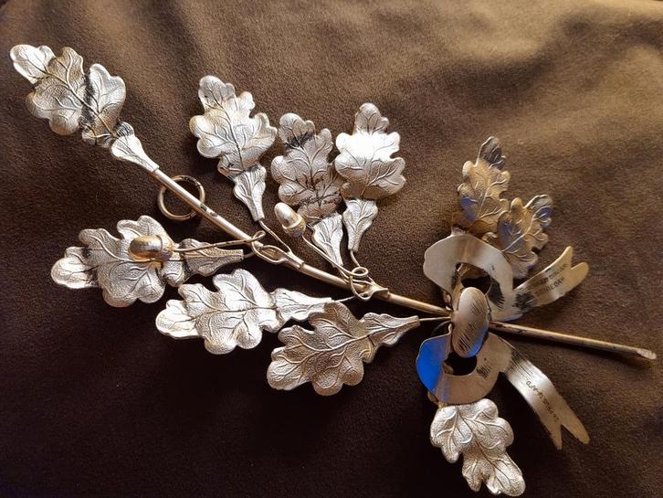 Vintage lauwertak 2e prijs drumband Schiedam, Antiek en Kunst, Curiosa en Brocante, Ophalen of Verzenden