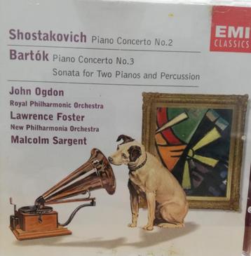 SHOSTAKOVICH Piano concerto no. 2 CD OGDON EMI BARTOK beschikbaar voor biedingen