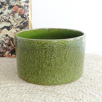West Germany keramiek BLOEMPOT groen vintage pot Mid Century beschikbaar voor biedingen