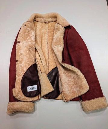 Christ Lammy Jas - Maat 36/38 - Rood/beige  beschikbaar voor biedingen