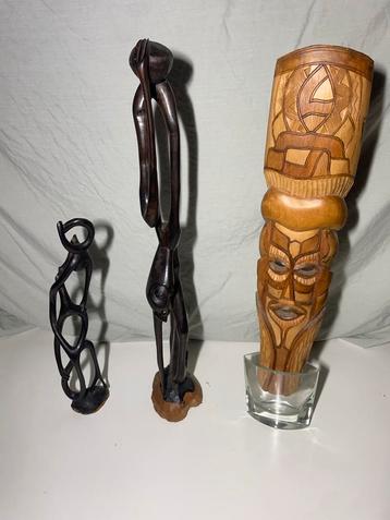 Afrikaanse Houtsnijwerken Set (lot) beschikbaar voor biedingen