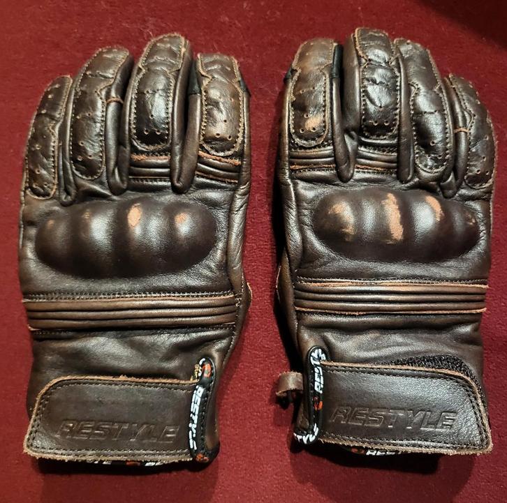 Motorhandschoenen leer maat xs vintage DAMES, Antiek en Kunst, Kunst | Niet-Westerse kunst, Ophalen