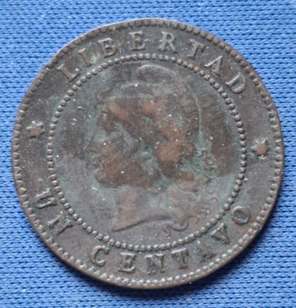 Argentinië 1 centavo 1884 Km 32 CK20, Postzegels en Munten, Munten | Amerika, Losse munt, Zuid-Amerika, Verzenden