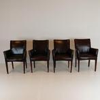 Prachtige schapenleren eetkamerstoelen (set van 4 stoelen), Ophalen