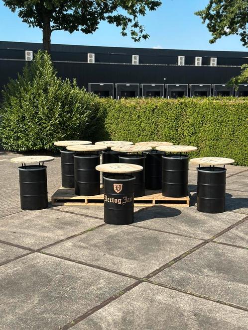 statafels // Bartafel // Hangtafel (hertog-jan logo) UNIEK!!, Huis en Inrichting, Tafels | Statafels, Zo goed als nieuw, Ophalen