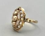 Vintage gouden design ring. 2026/81, ., Ophalen of Verzenden, Zo goed als nieuw, Dame
