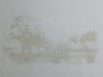 Jan Henkel Litho - Landschap 1977, Ophalen of Verzenden