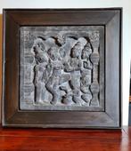 Borobudur reliëf 40x40 cm, Antiek en Kunst, Ophalen