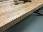 mango tafel 220x 90 cm = nieuw nu 150 euro, Ophalen, Metaal, 50 tot 100 cm, Vijf personen of meer