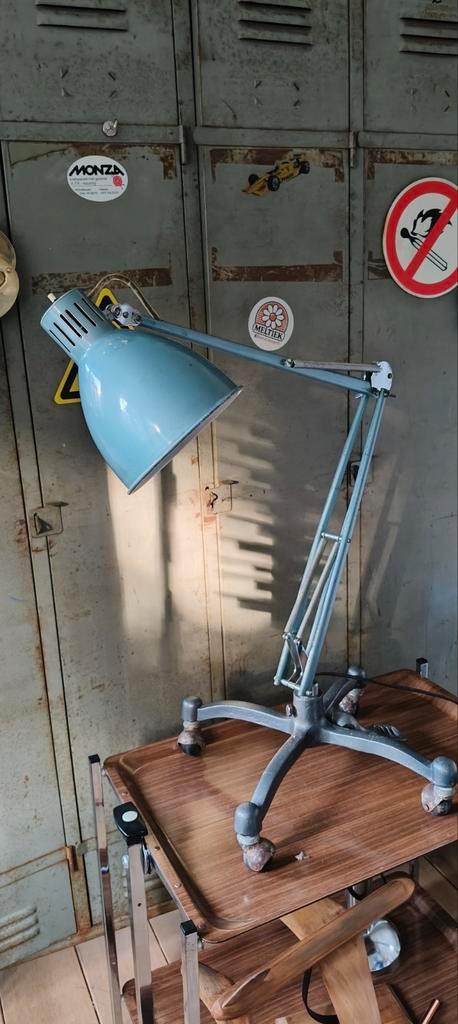 Vintage Japanse Industrieel Architectenlamp – vloerlamp, Huis en Inrichting, Lampen | Tafellampen, Gebruikt, Ophalen