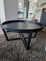 Zwarte ronde salontafel, Huis en Inrichting, Tafels | Salontafels, Ophalen of Verzenden