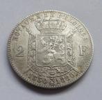 Belgie 2 franc, 1880 50th Anniversary of Independence, Verzenden, Zilver, Zilver