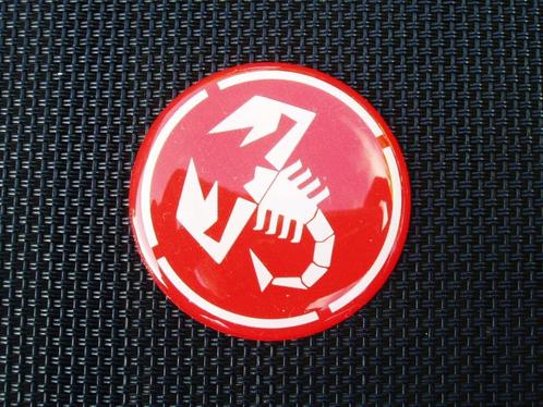 set Abarth naaf stickers - Seicento Punto 500 Coupe 600, Auto-onderdelen, Klein materiaal, Fiat, Nieuw, Verzenden