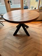 Ronde mangohouten eettafel - 120cm. Zo goed als nieuw, 100 tot 150 cm, Rond, Ophalen of Verzenden, Zo goed als nieuw