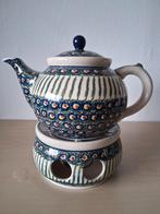Bunzlau Castle - grote theepot 1300 ml en stoof / theelicht, Huis en Inrichting, Keuken | Servies, Ophalen, Keramiek, Overige typen